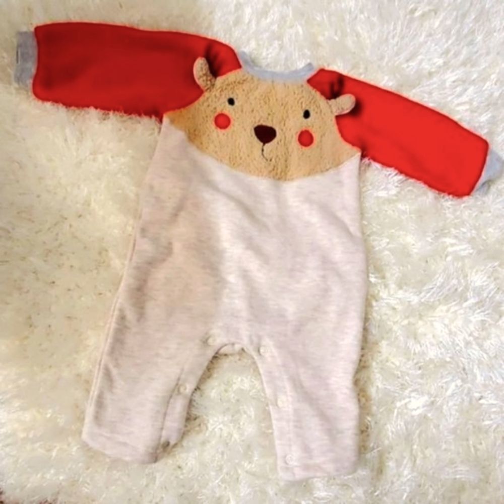 Baby essentials 9 month long sleeve onsie pj